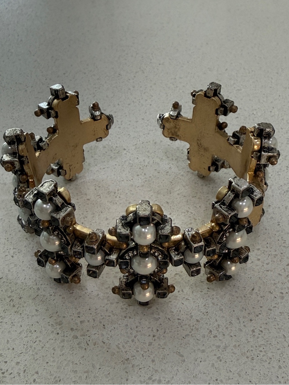 CAbi Tudor Celtic Cross Cuff Bracelet